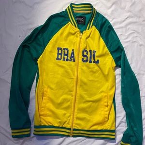 brazil zip up jacket